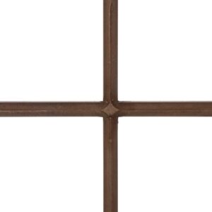 Glitzhome 18 in. Dia Boxwood Wreath with 28 in. H Wooden Window Frame