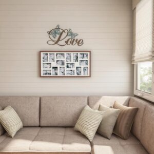 Lavish Home "Love" Metal Cutout Sign