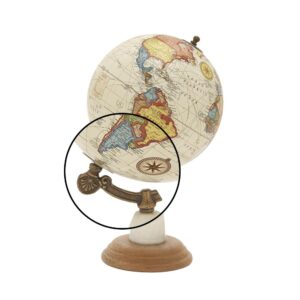 LITTON LANE 14 in. x 8 in. New Traditional Decorative Globe in Multi Colors