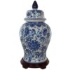 Oriental Furniture Oriental Furniture 18 in. Porcelain Decorative Vase in Blue