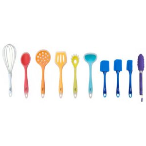 Ozeri 11-Piece All-In-One Silicone Utensil Set in Multicolor