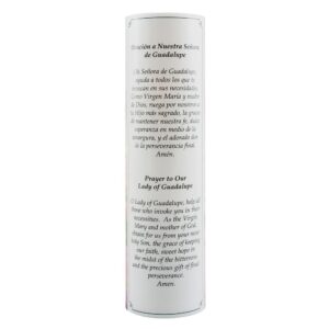 Stonebriar Collection 8 in. Virgin of Guadalupe LED Prayer Candle