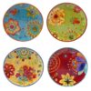 Certified International Tunisian Sunset Salad and Dessert Plate (Set of 4)