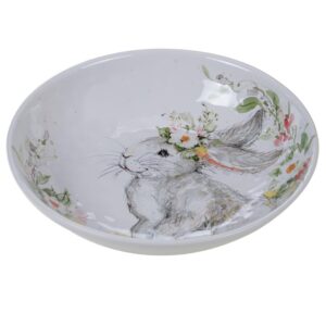 Certified International Sweet Bunny 13 in. Multicolored Earthenware Serving/Pasta Bowl