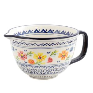 GIBSON elite Luxembourg Stoneware Hand Painted Mixing Bowl