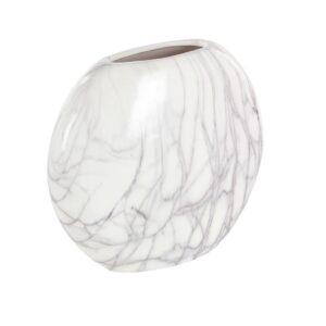 LITTON LANE 8 in. Gray Ceramic Decorative Vase (Set of 3)