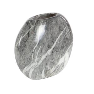 LITTON LANE 8 in. Gray Ceramic Decorative Vase (Set of 3)