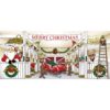 My Door Decor 7 ft. x 16 ft. Huge Santa's Reindeer Barn Christmas Garage Door Decor Mural for Double Car Garage