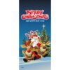My Door Decor 36 in. x 80 in. Santa's Take off-Christmas Front Door Decor Mural