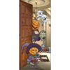 My Door Decor 36 in. x 80 in. Halloween Front Door Banner Mural Sign Decor Pumpkin Heads