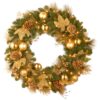 National Tree Company Decorative Collection Elegance 36 in. Artificial Wreath with Clear Lights