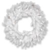 National Tree Company 30 in. Dunhill White Fir Wreath with Clear Lights