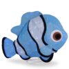 National Tree Company 38 in. Tinsel Fabric Blue Fish with Cool White LED