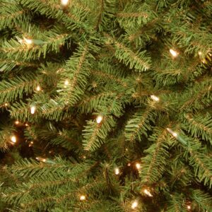 National Tree Company 7-1/2 ft. Dunhill Slim Fir Hinged Artificial Christmas Tree with 600 Clear Lights
