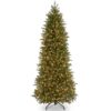 National Tree Company 12 ft. Jersey Fraser Fir Pencil Slim Artificial Christmas Tree with Clear Lights