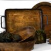 Heritage Lace Artisan Wood - Bark Natural Decorative Tray
