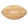 Picnic Time 16 in. x 8.8 in. Oval Bamboo Wood Football Cutting Board and Serving Tray