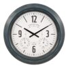 La Crosse Technology 18 In. Hamilton Indoor/Outdoor Metal Analog Quartz Clock