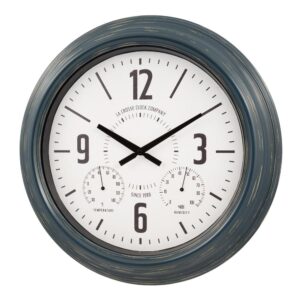La Crosse Technology 18 In. Hamilton Indoor/Outdoor Metal Analog Quartz Clock
