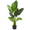 Nearly Natural Indoor 4 ft. Travelers Palm Artificial Tree