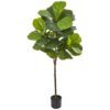 Nearly Natural 54 in. Fiddle Leaf Artificial Tree (Real Touch)