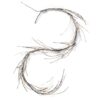 Noble House 6 ft. Snowy White Battery Operated Pre-Lit Warm White LED Artificial Christmas Garland