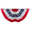 Northlight 48 in. x 24 in. Red White and Blue USA Pleated American Bunting Flag