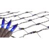 Northlight 2 ft. x 8 ft. Blue Mini Net Style Tree Trunk Wrap Christmas Lights with Brown Wire