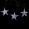 Northlight 2 ft. 3-Light White Cascading Snowfall Star Christmas LED Lights