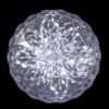 Northlight 20-Light LED Clear Hanging Crystal Sphere Ball Outdoor Christmas Decoration