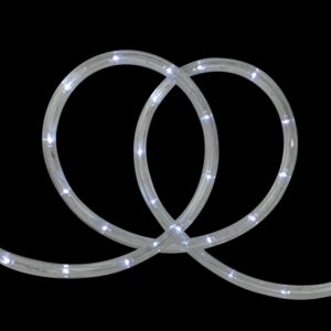 Northlight 18 ft. LED Pure White  Indoor/Outdoor Christmas Rope Lights with 2 in. Bulb Spacing