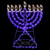 Northlight 23 in. Warm White LED Rope 156-Light Menorah Commercial Hanukkah Decoration