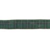 Northlight 2.5 in. x 16 yds. Green and Gold Plaid Wired Craft Ribbon