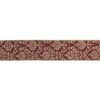 Northlight 2.5 in. x 16 yds. Burgundy and Gold Damask Christmas Wired Craft Ribbon