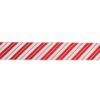 Northlight 2.5 in. x 16 yds. Iridescent Candy Cane Diagonal Stripe Wired Craft Ribbon