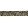 Northlight 2.5 in. x 16 yds. Black and Gold Damask Christmas Wired Craft Ribbon