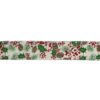 Northlight 2.5 in. x 16 yds. Glitter Holly Berries and Pinecones Cream Wired Ribbon