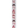 Northlight 2.5 in. x 16 yds. White and Red Winter Snowman Wired Craft Ribbon