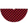Northlight 20 in. Red and Black Buffalo Plaid Mini Christmas Tree Skirt