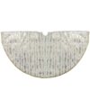 Northlight 48 in. White and Gold Wood Grain Pattern Christmas Tree Skirt
