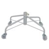 Northlight White Metal Rolling Christmas Tree Stand for 6.5 ft. to 7.5 ft. Artificial Trees