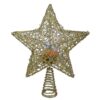Northlight 13 in. LED Lighted Gold Star with Rotating Projector Christmas Tree Topper
