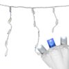 Northlight 6.75 ft. 100-Light Blue and Pure White LED Wide Angle Icicle Lights