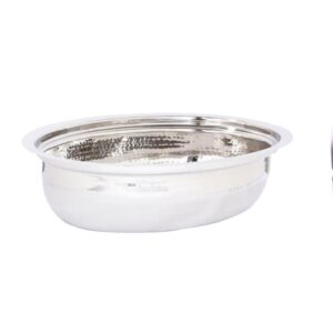 Old Dutch 6 qt. Oval Polished Nickel over Stainless Steel Chafing Dish