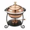 Old Dutch 1.75 qt. Round Decor Copper over Stainless Steel Chafing Dish