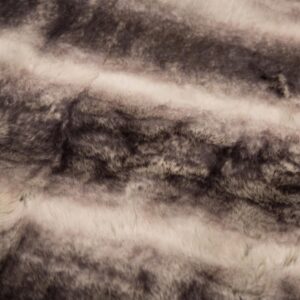 Glitzhome 60 in. H Ombre Gray Faux Fur Luxury Throw Blanket