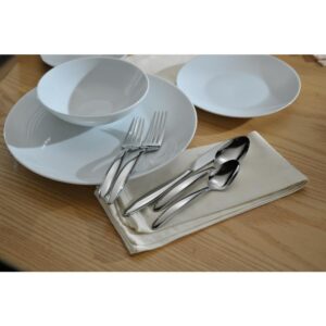 Oneida Glissade 18/0 Stainless Steel Table Forks, European Size (Set of 12)