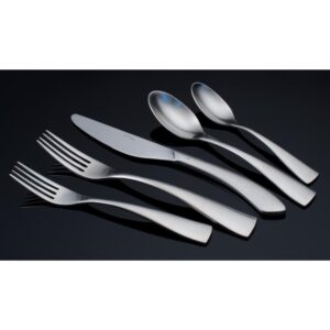 Oneida Satin Reflections Stainless Steel 18/10 Table Forks, European Size (Set of 12)