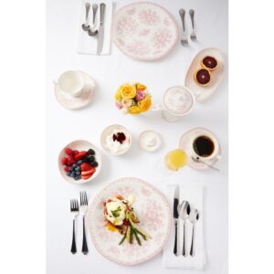 Oneida 6 oz. White Pink Porcelain Creamers (Set of 36)