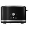 KitchenAid 2-Slice Onyx Black Wide Slot Toaster with Crumb Tray